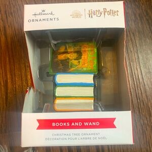 Hallmark Harry Potter Ornament - Books and Wand - BRAND NEW IN BOX